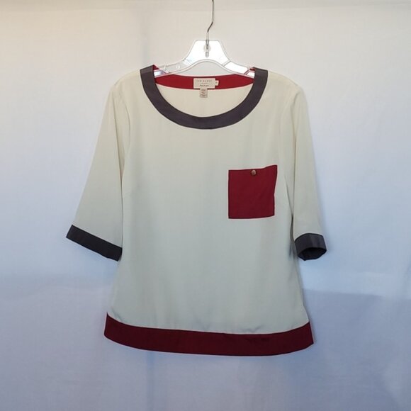 Ted Baker Color Block Blouse - Picture 3 of 10